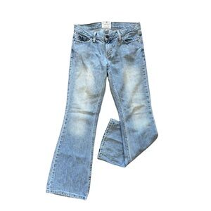 AMERICAN EAGLE👖 Hipster Fit Low Rise Flare Jeans ✨ Y2K Light Wash 4 Short